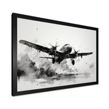 Expressive Plane Airborne - Plane Canvas Wall Art