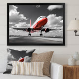 Grey Flight Of Dreams - Plane Canvas Wall Art