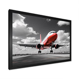 Grey Flight Of Dreams - Plane Canvas Wall Art