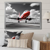 Grey Flight Of Dreams - Plane Canvas Wall Art