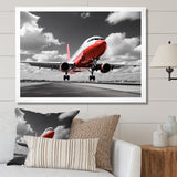 Grey Flight Of Dreams - Plane Canvas Wall Art