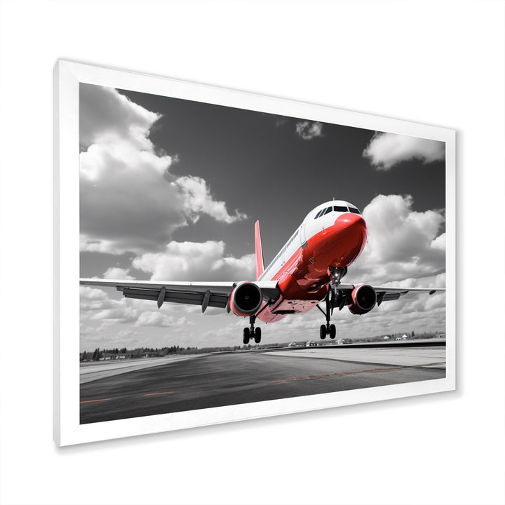 Grey Flight Of Dreams - Plane Canvas Wall Art