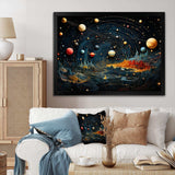 Colorful Planetary Palette II - Astronomy & Space Canvas Wall Art