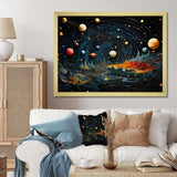 Colorful Planetary Palette II - Astronomy & Space Canvas Wall Art