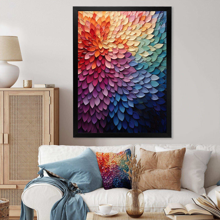 Colorful Forest Harmoney Forest II - Abstract Canvas Wall Art