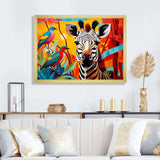 Pop Art Wildlife Zebra - Fashion Canvas Wall Art