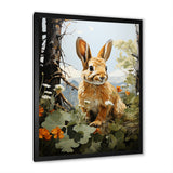 Rabbit Energetic Hopper Pastoral - Rabbit Wall Art Prints