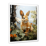 Rabbit Energetic Hopper Pastoral - Rabbit Wall Art Prints