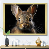 Cute Rabbit Portrait - Brown Rabbit Wall Art