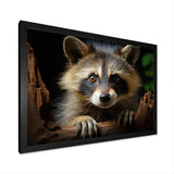 Grey Raccoon Portrait - Raccoon Home Decor Art