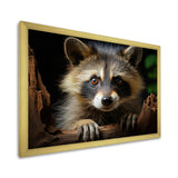 Grey Raccoon Portrait - Raccoon Home Decor Art