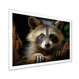 Grey Raccoon Portrait - Raccoon Home Decor Art