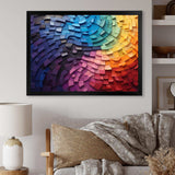 Abstract Rainbow Colorful Arch Collage - Landscapes Canvas Wall Art