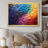 Abstract Rainbow Colorful Arch Collage - Landscapes Canvas Wall Art