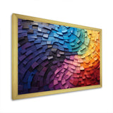 Abstract Rainbow Colorful Arch Collage - Landscapes Canvas Wall Art