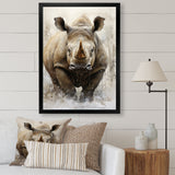 Rhinoceros Majestic Portrait - Gray Rhinoceros Wall Art