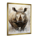 Rhinoceros Majestic Portrait - Gray Rhinoceros Wall Art