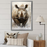 Rhinoceros Majestic Portrait - Gray Rhinoceros Wall Art