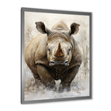 Rhinoceros Majestic Portrait - Gray Rhinoceros Wall Art