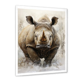 Rhinoceros Majestic Portrait - Gray Rhinoceros Wall Art