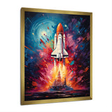 Rocketship Resonance - Rocketship Canvas Wall Art