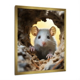 Cute White Rodent - Rodent Bedroom Wall Art