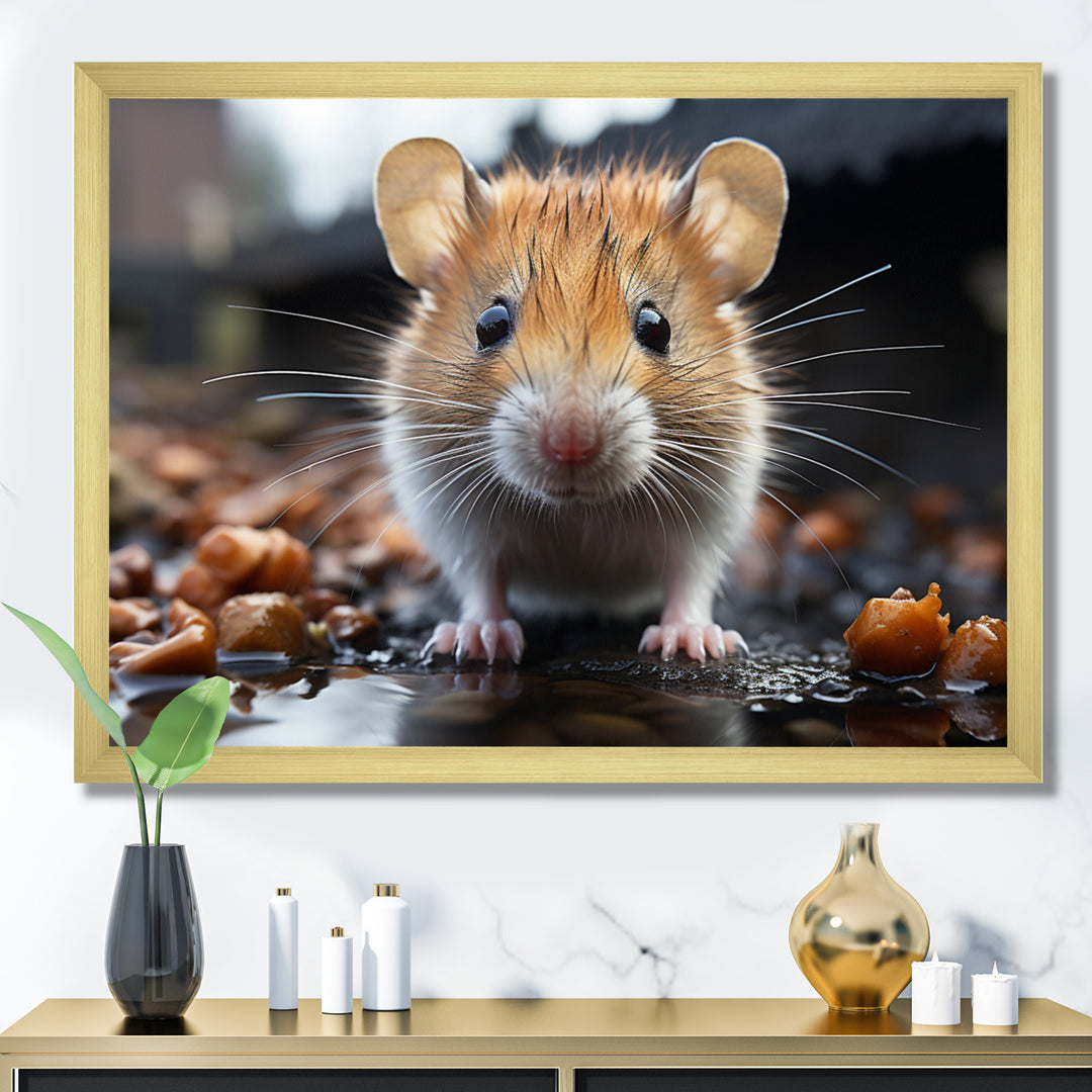 Curious Cute Rodent - Rodent Canvas Wall Art