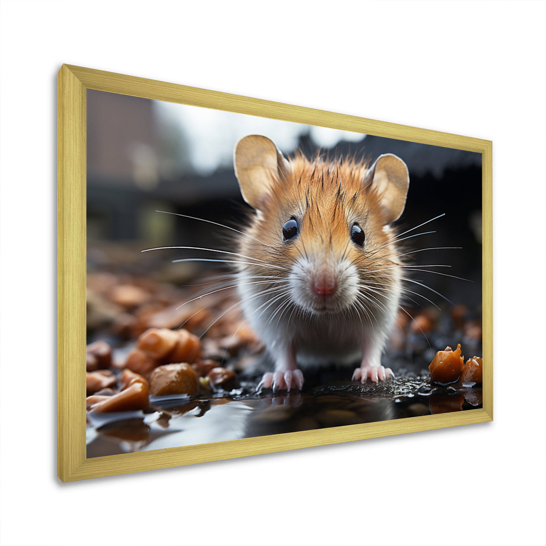 Curious Cute Rodent - Rodent Canvas Wall Art