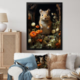 Cute Rodent In Flowers - Rodent Wall Decor