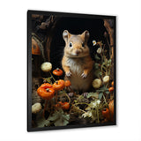 Cute Rodent In Flowers - Rodent Wall Decor