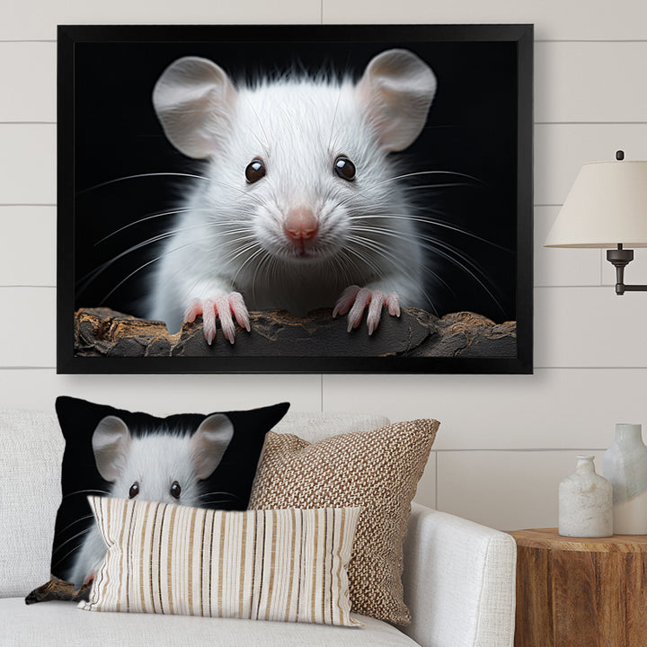 White Small Rodent Wonders - White Rodent Wall Art