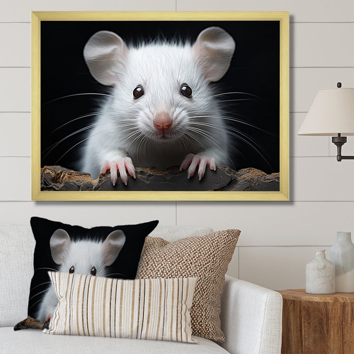 White Small Rodent Wonders - White Rodent Wall Art