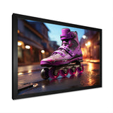 Roller blading roller skating Urban Glide - Skateboard Canvas Wall Art