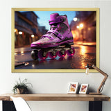 Roller blading roller skating Urban Glide - Skateboard Canvas Wall Art