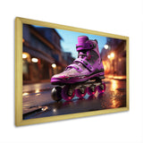 Roller blading roller skating Urban Glide - Skateboard Canvas Wall Art