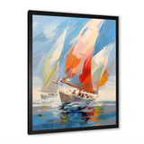 Sailboat Abstract Winds I - Transportation Canvas Wall Art