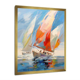 Sailboat Abstract Winds I - Transportation Canvas Wall Art