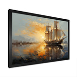 Sailboat Celestial Voyages I - Boat Sailing Canvas Wall Art