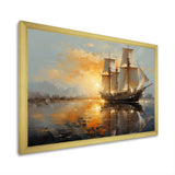 Sailboat Celestial Voyages I - Boat Sailing Canvas Wall Art