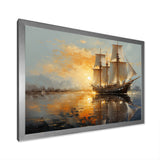 Sailboat Celestial Voyages I - Boat Sailing Canvas Wall Art