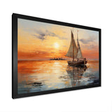 Sailboat Celestial Voyages II - Transportation Canvas Wall Art