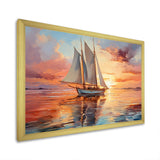 Sailboat Coastal Dreams I - Boat Sailing Canvas Wall Art