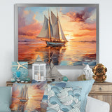 Sailboat Coastal Dreams I - Boat Sailing Canvas Wall Art