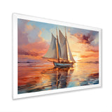 Sailboat Coastal Dreams I - Boat Sailing Canvas Wall Art