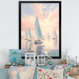 Sailboat Dreamy Regatta - Boat Sailing Canvas Wall Art