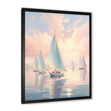Sailboat Dreamy Regatta - Boat Sailing Canvas Wall Art