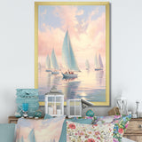 Sailboat Dreamy Regatta - Boat Sailing Canvas Wall Art