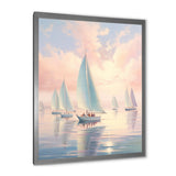 Sailboat Dreamy Regatta - Boat Sailing Canvas Wall Art