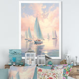 Sailboat Dreamy Regatta - Boat Sailing Canvas Wall Art