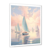 Sailboat Dreamy Regatta - Boat Sailing Canvas Wall Art